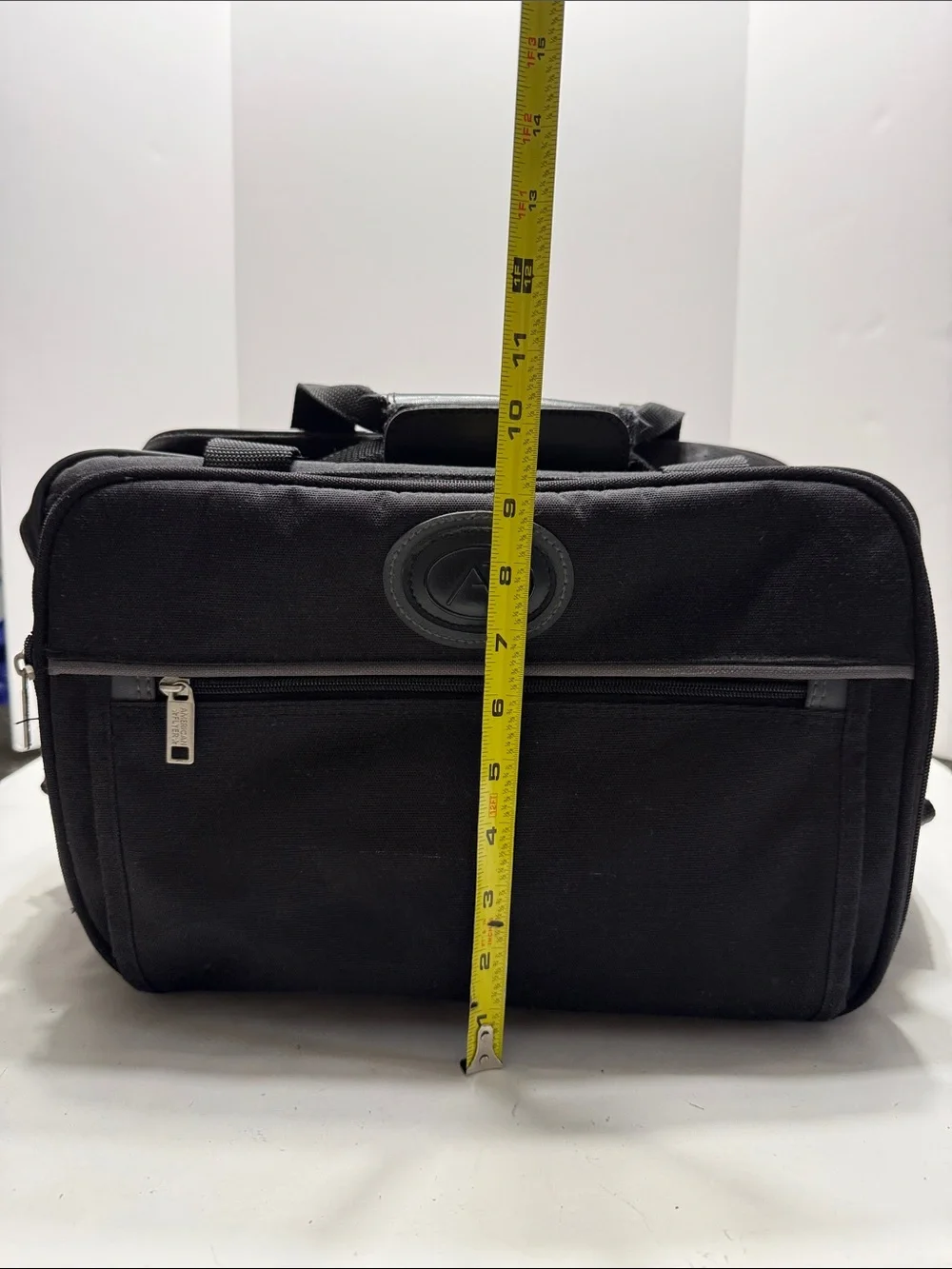 American Flyer Black Men's Laptop Messenger Bag with Adjustable Shoulder Strap